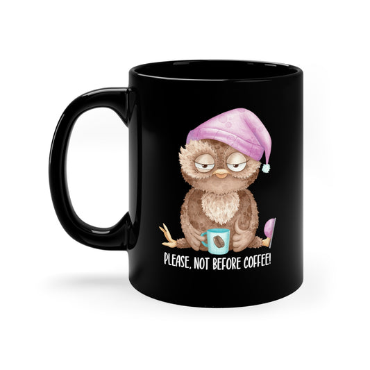 Please - 11oz Black Mug