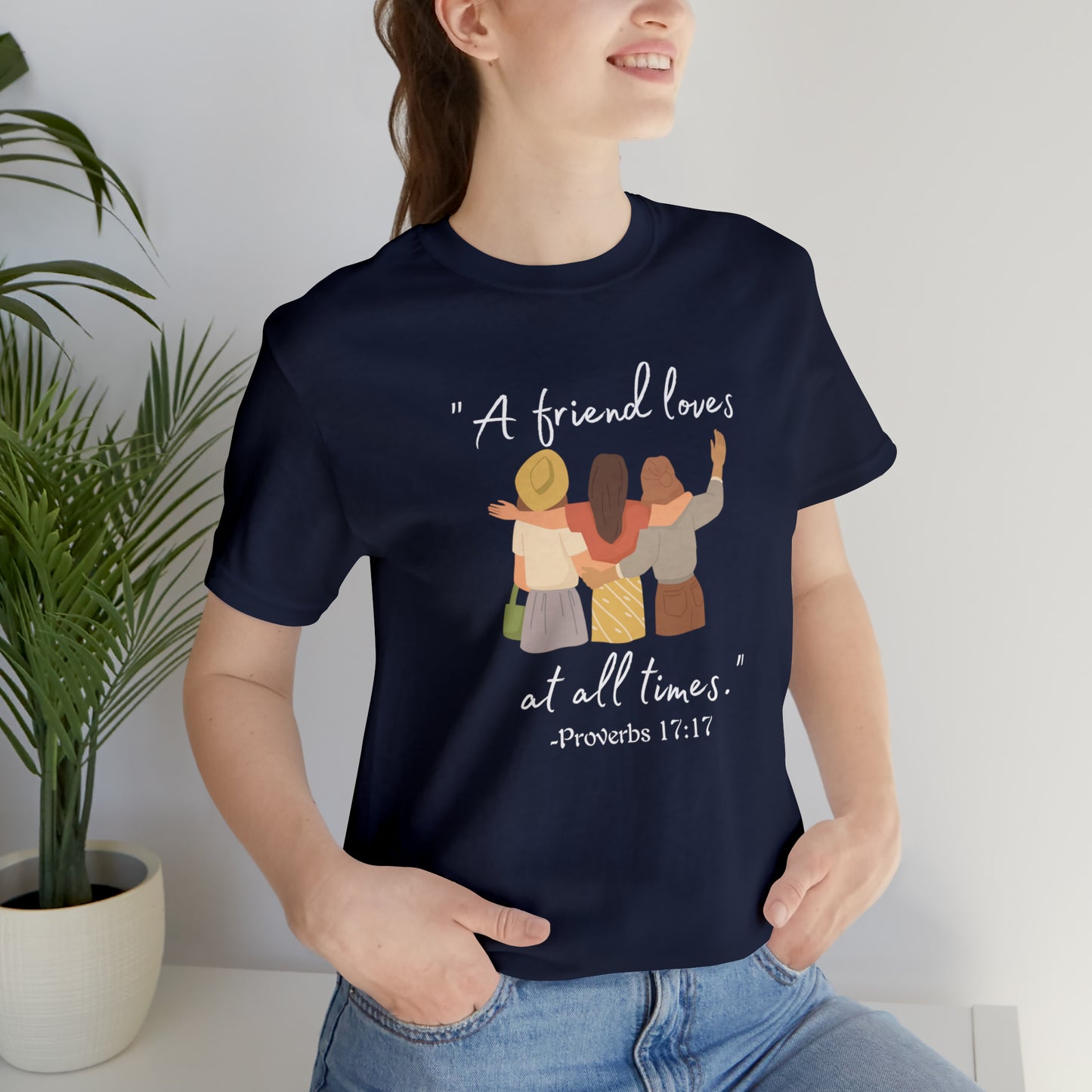 "A friend loves" - Unisex Short Sleeve Tee