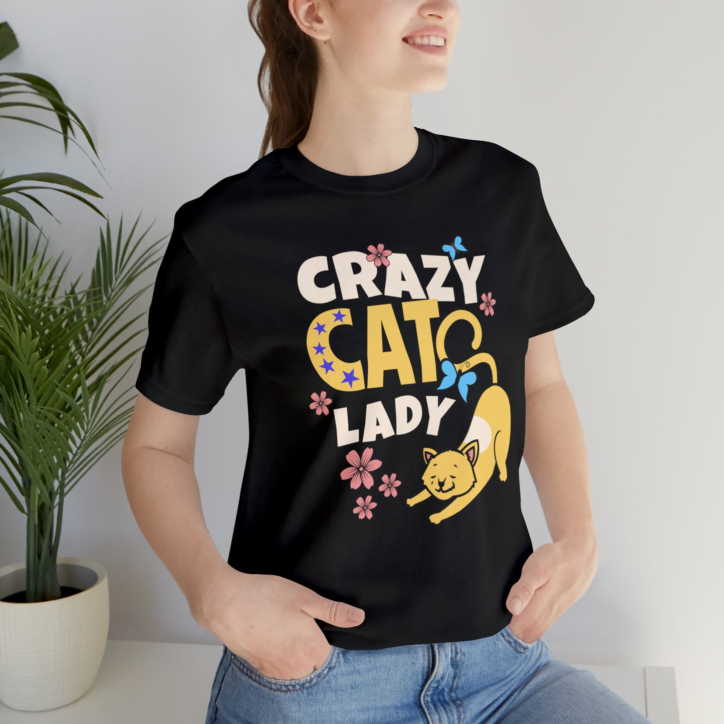 Crazy Cat Lady Unisex Jersey Short Sleeve Tee