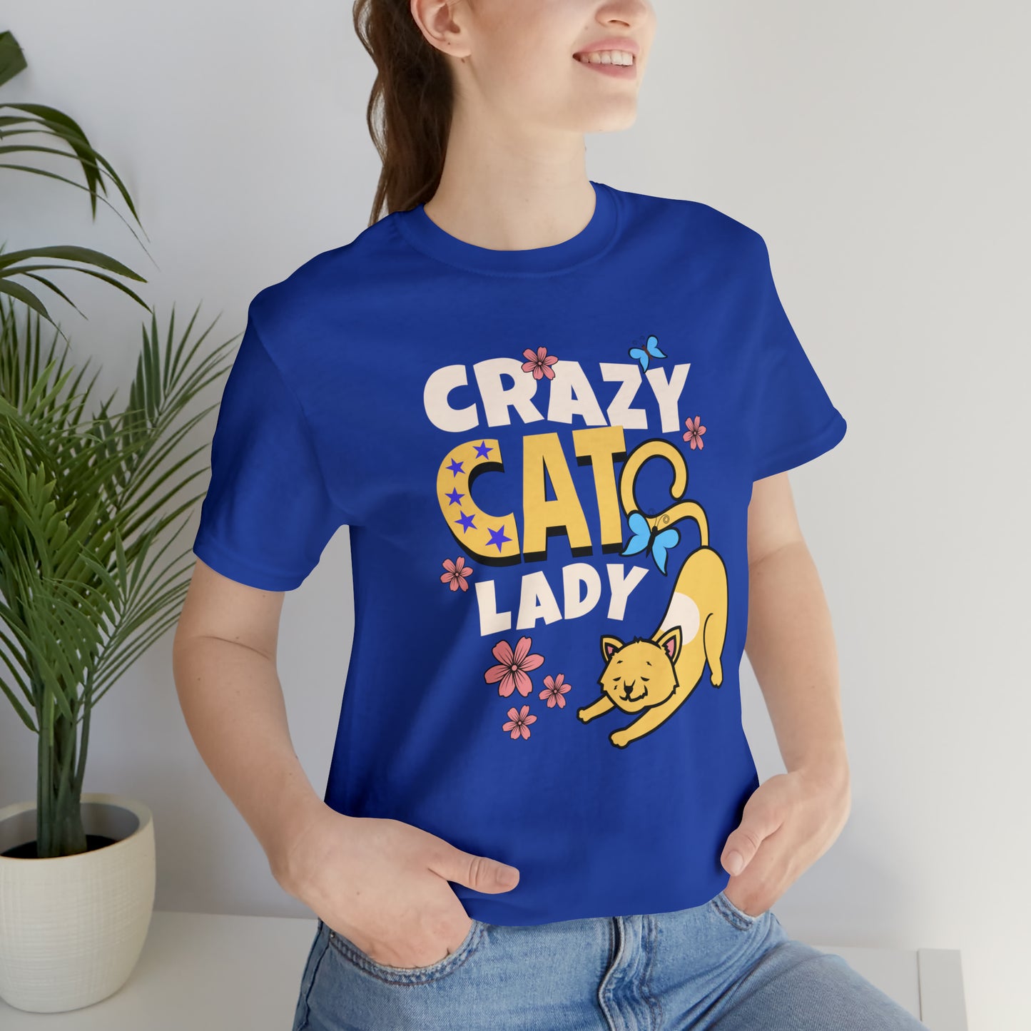 Crazy Cat Lady Unisex Jersey Short Sleeve Tee