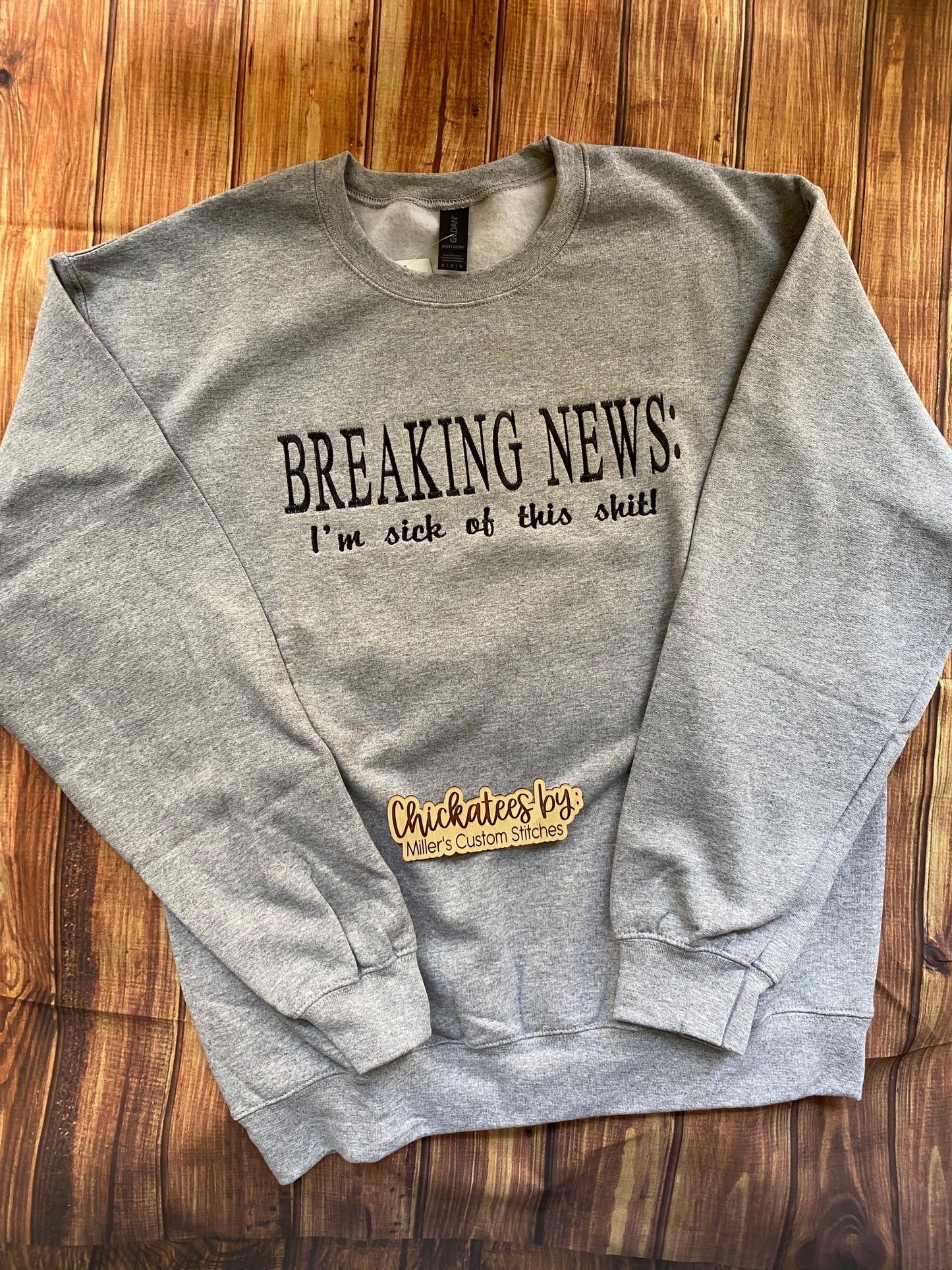 Breaking New Crew Neck Sweatshirts