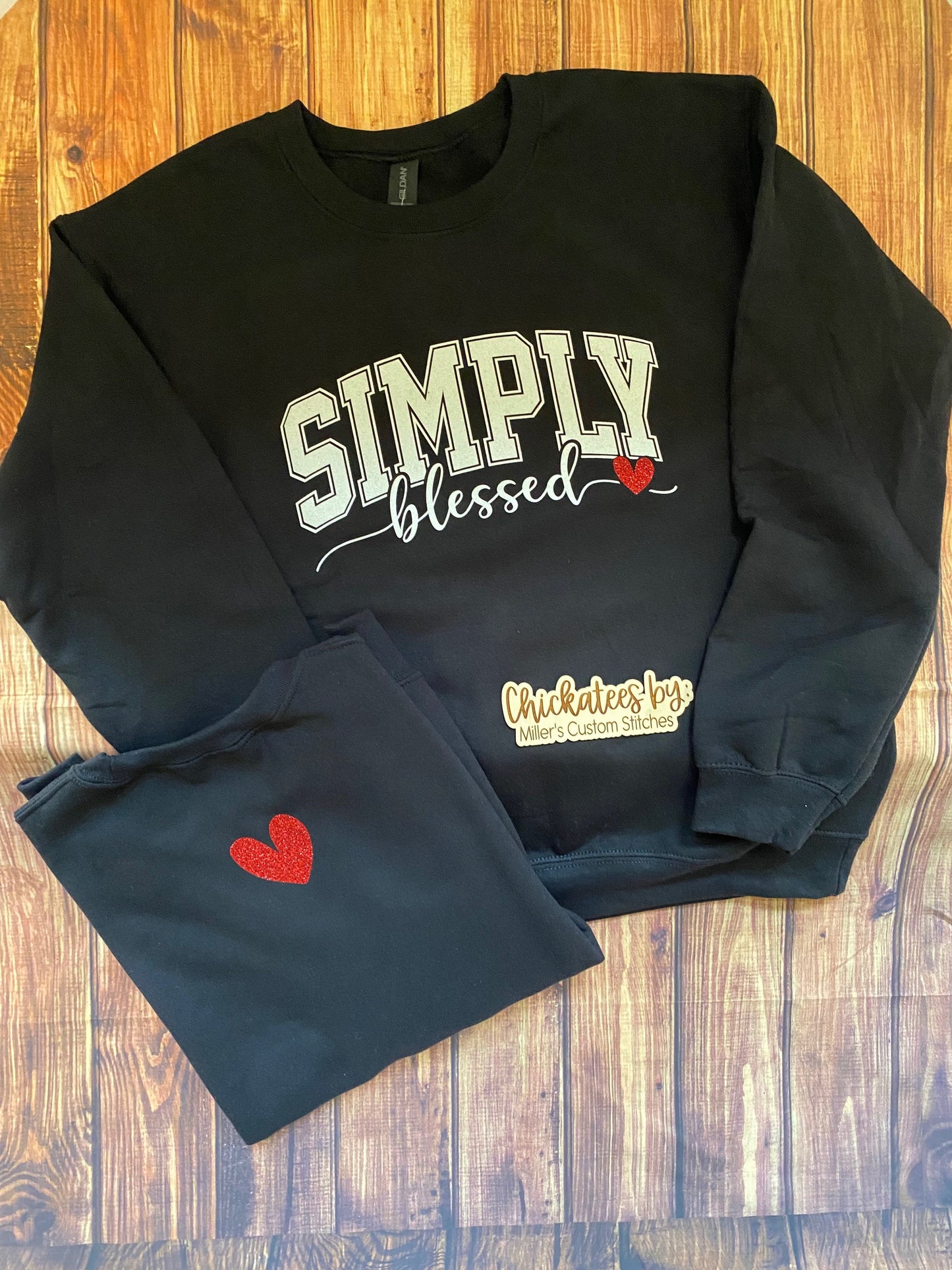 Simply Blessed Glitter Sweatshirt