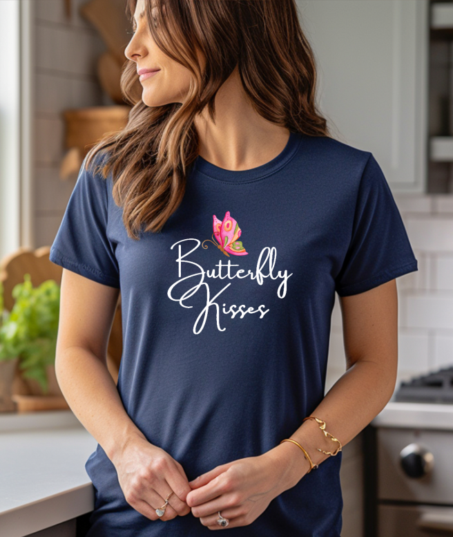 "Butterfly Kisses" - Unisex Short Sleeve Tee