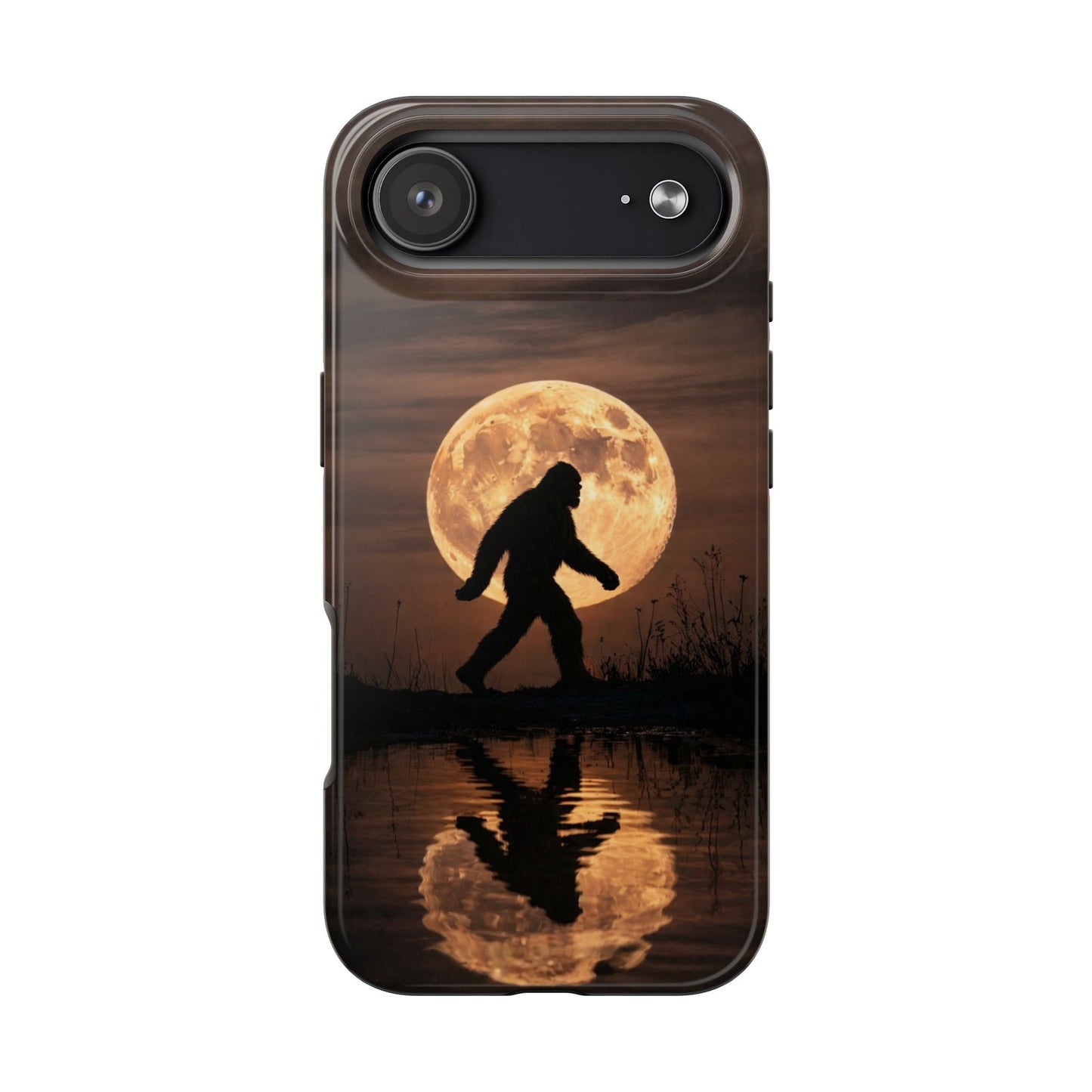 Bigfoot Moon Reflection Tough Phone Case