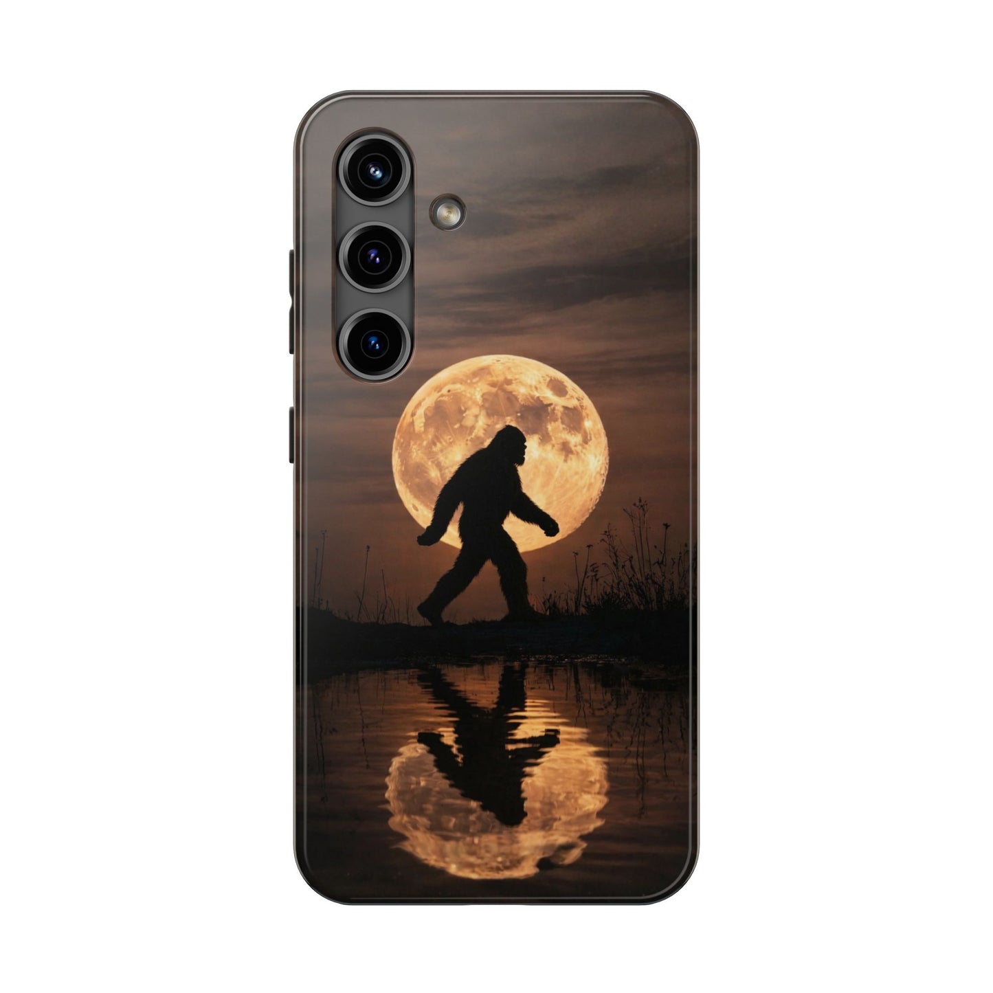 Bigfoot Moon Reflection Tough Phone Case