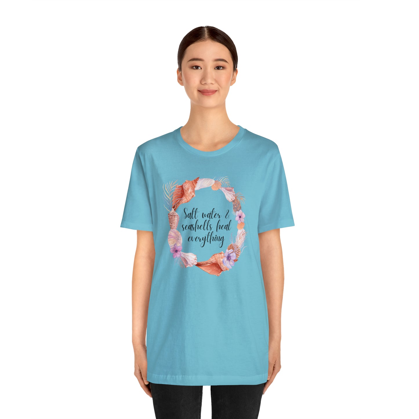 Salt Water and seashells Unisex Jersey Short Sleeve Tee