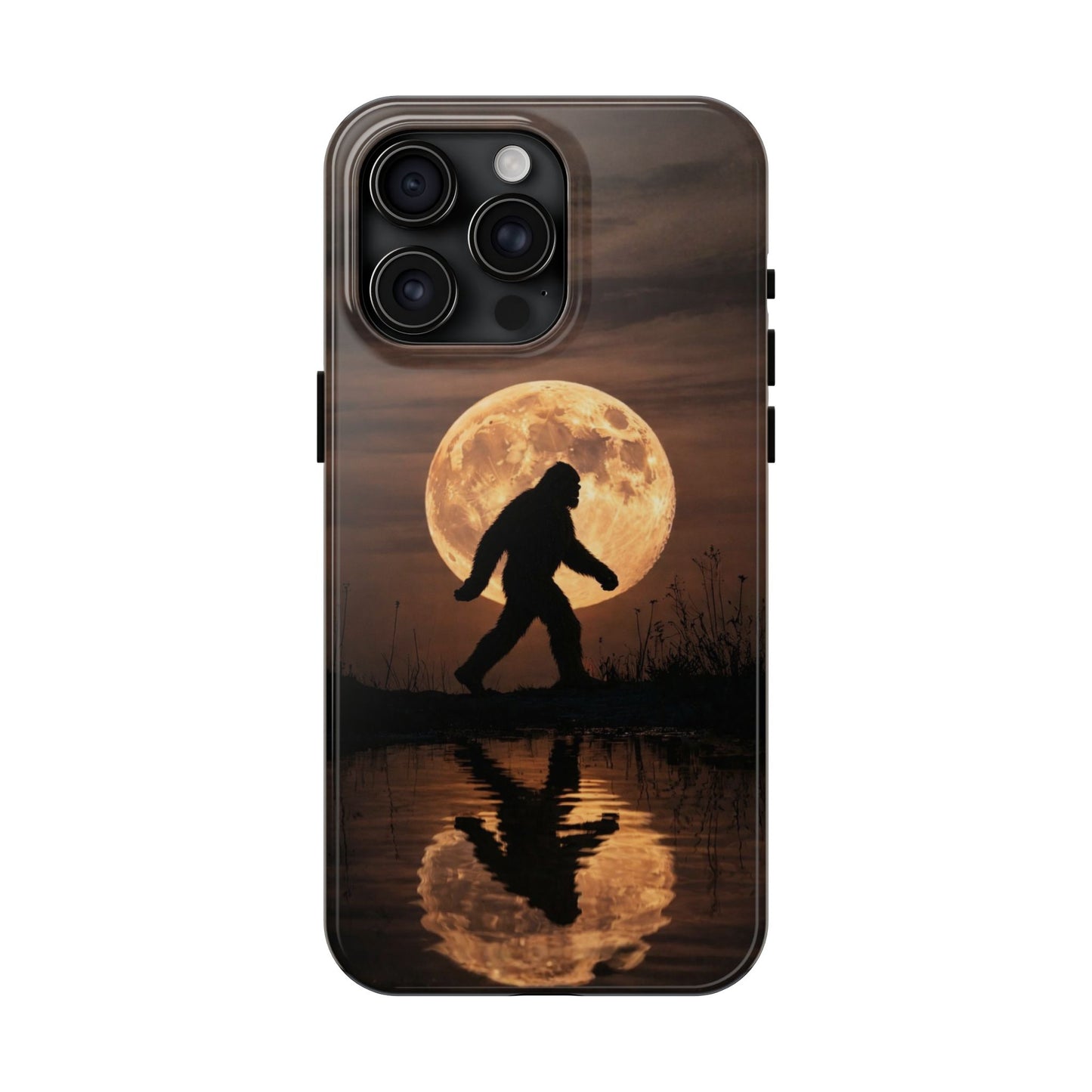 Bigfoot Moon Reflection Tough Phone Case