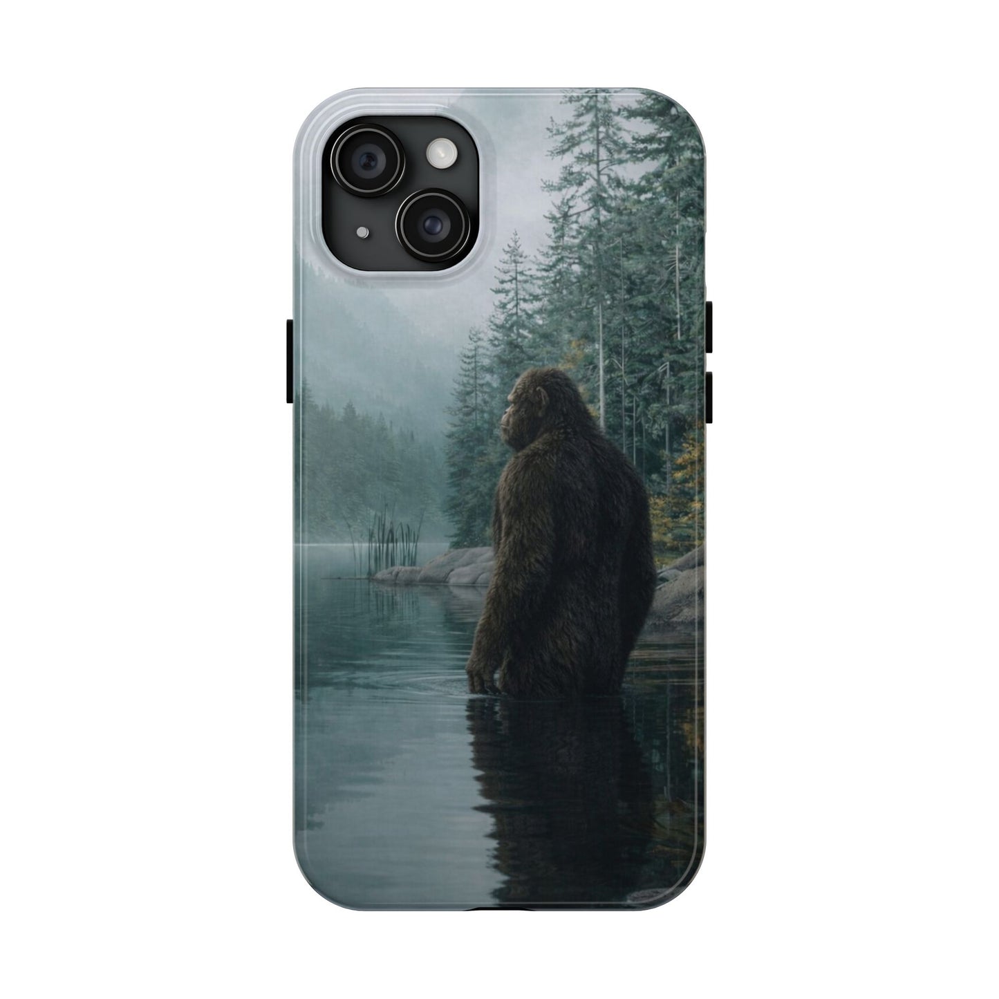 Phone Case — Bigfoot at Misty Lake Protective Rugged Case