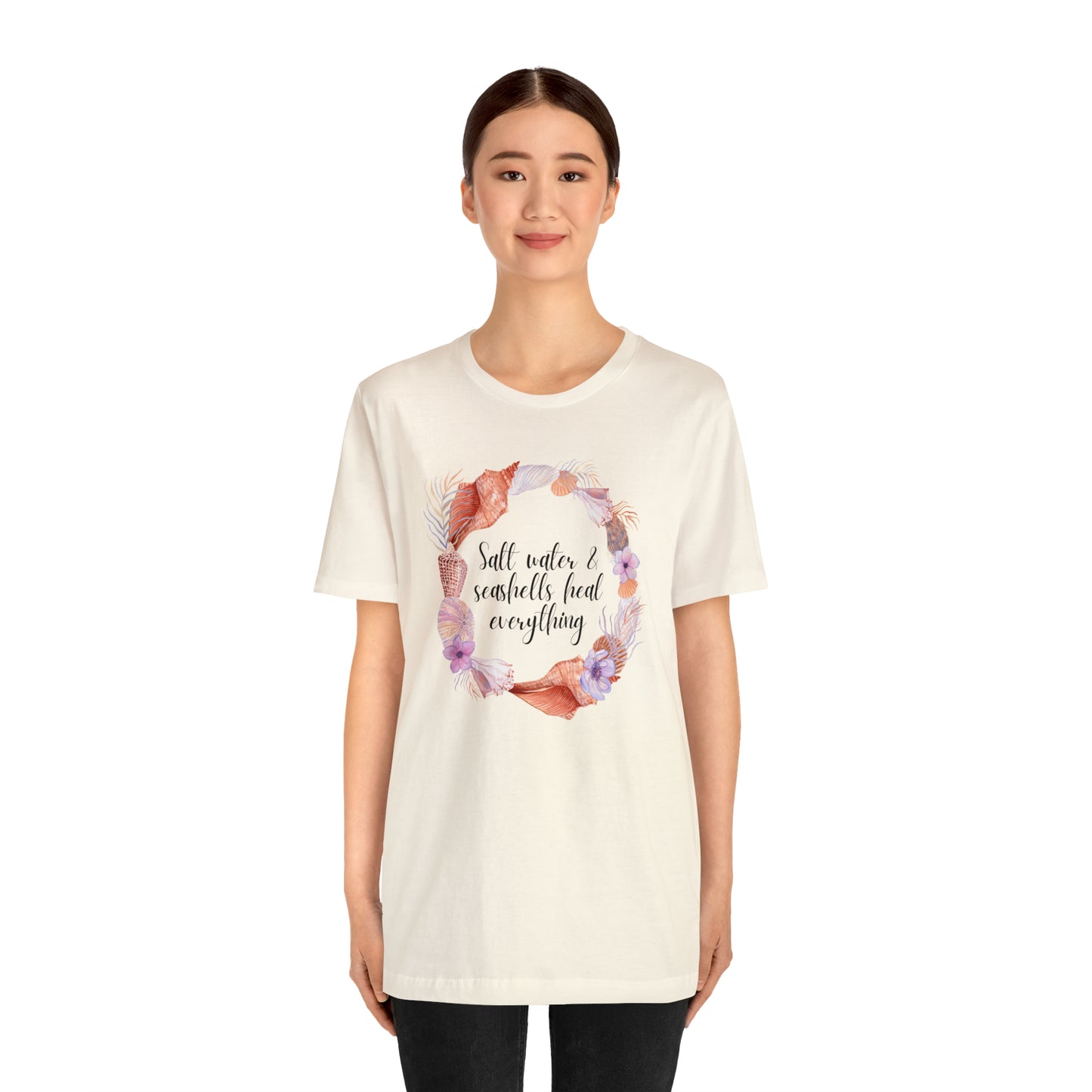 Salt Water and seashells Unisex Jersey Short Sleeve Tee