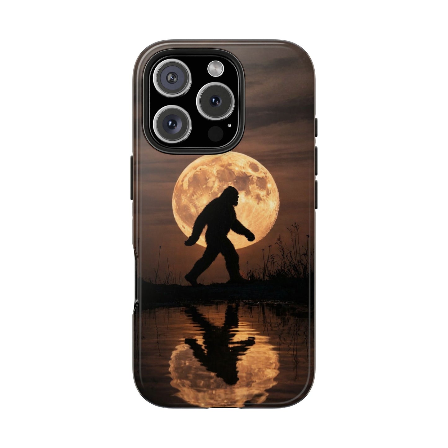 Bigfoot Moon Reflection Tough Phone Case