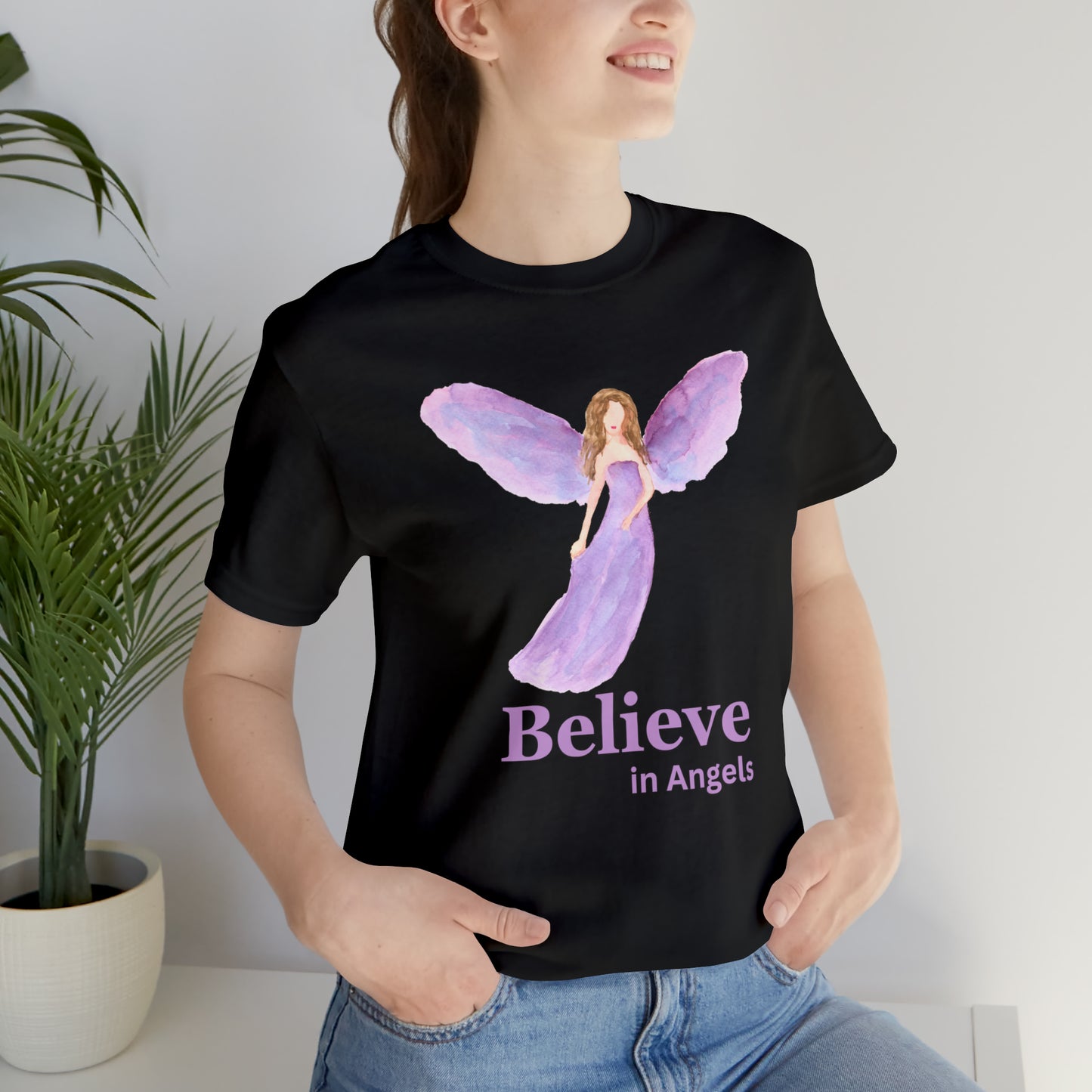 Believe in Angles Unisex Short Sleeve Tee