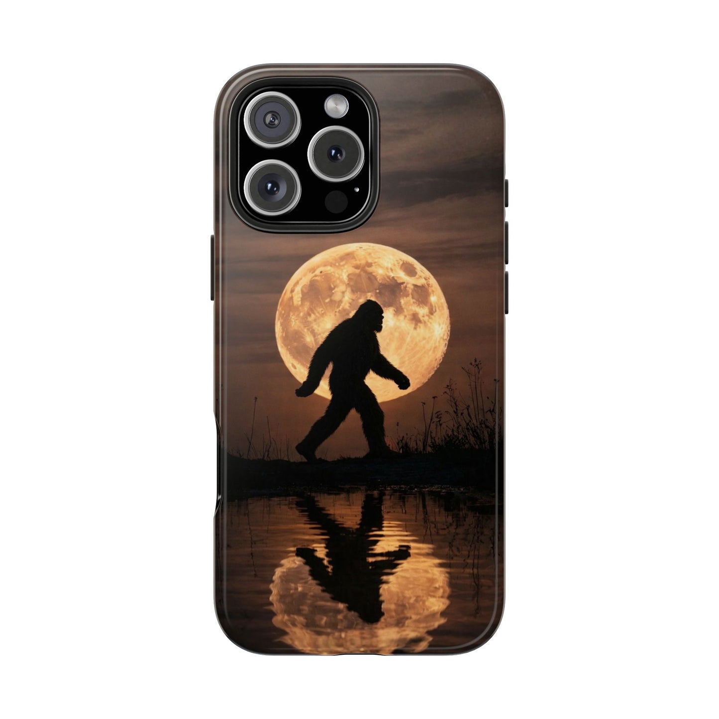 Bigfoot Moon Reflection Tough Phone Case