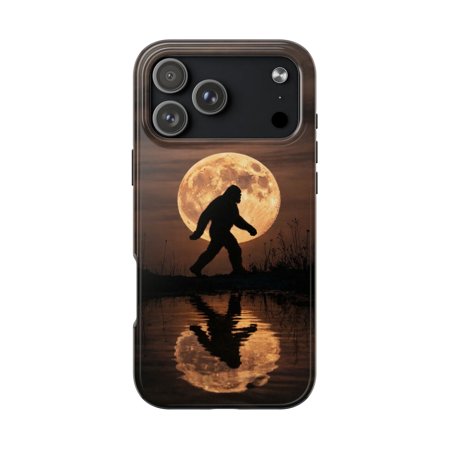 Bigfoot Moon Reflection Tough Phone Case