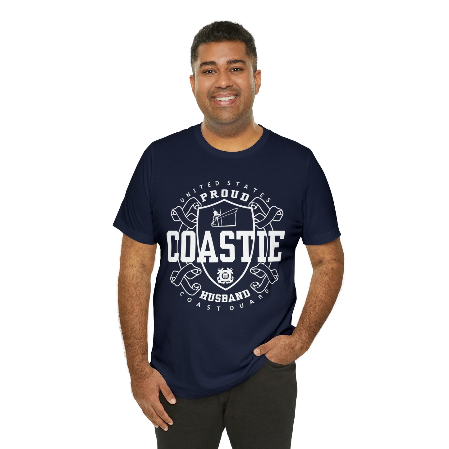 "US Coast Guard Husband" - Unisex Short Sleeve Tee