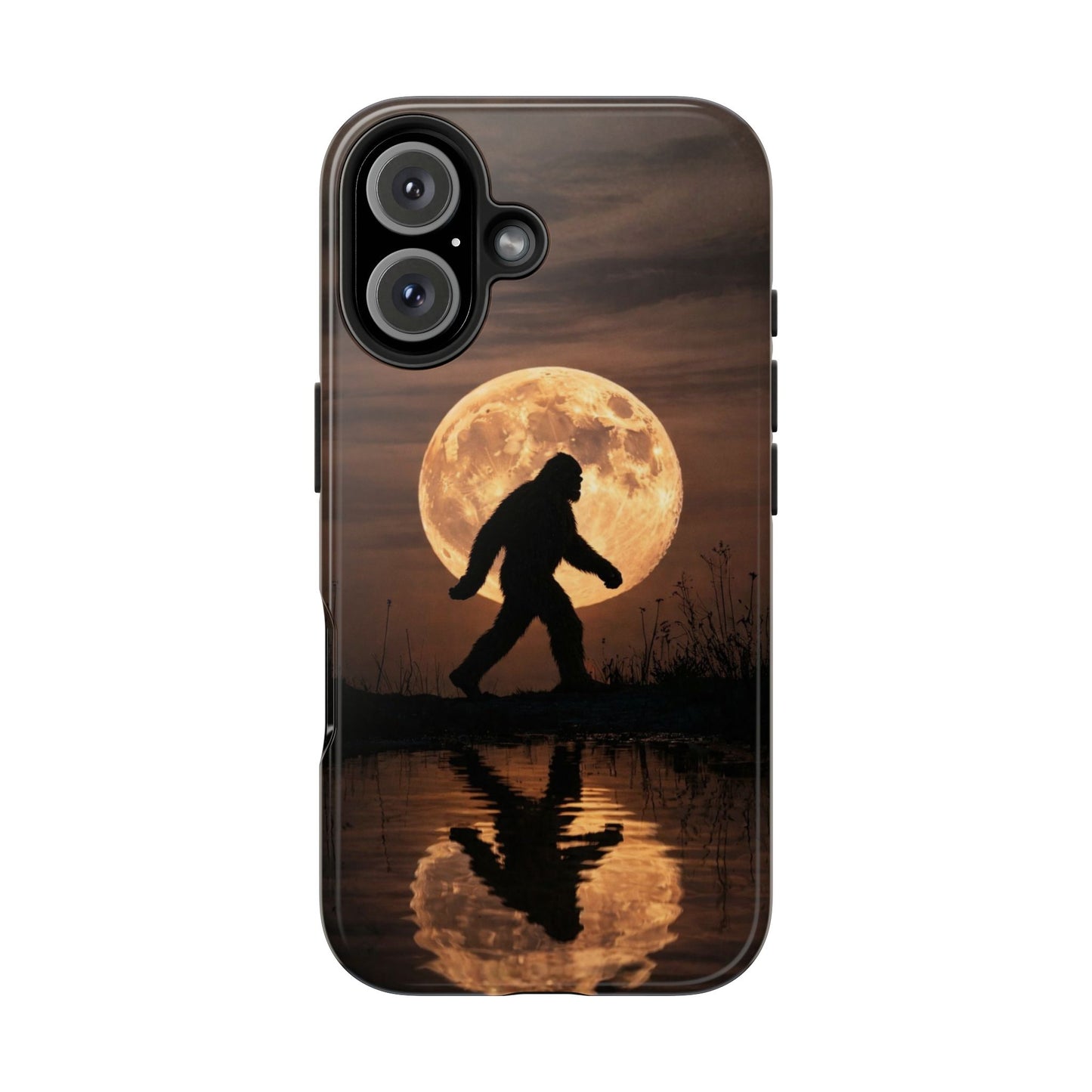 Bigfoot Moon Reflection Tough Phone Case