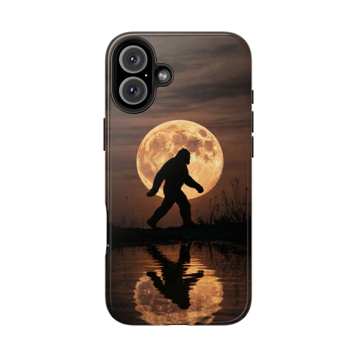Bigfoot Moon Reflection Tough Phone Case