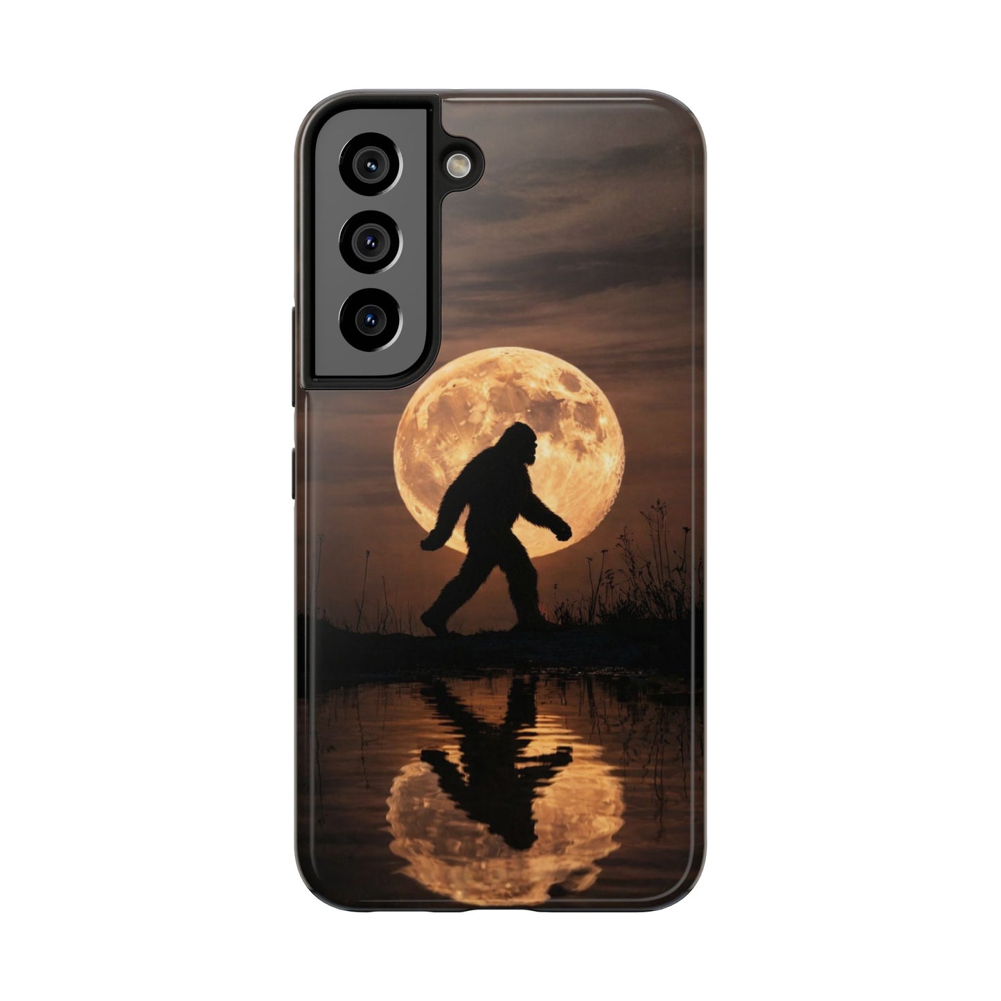 Bigfoot Moon Reflection Tough Phone Case