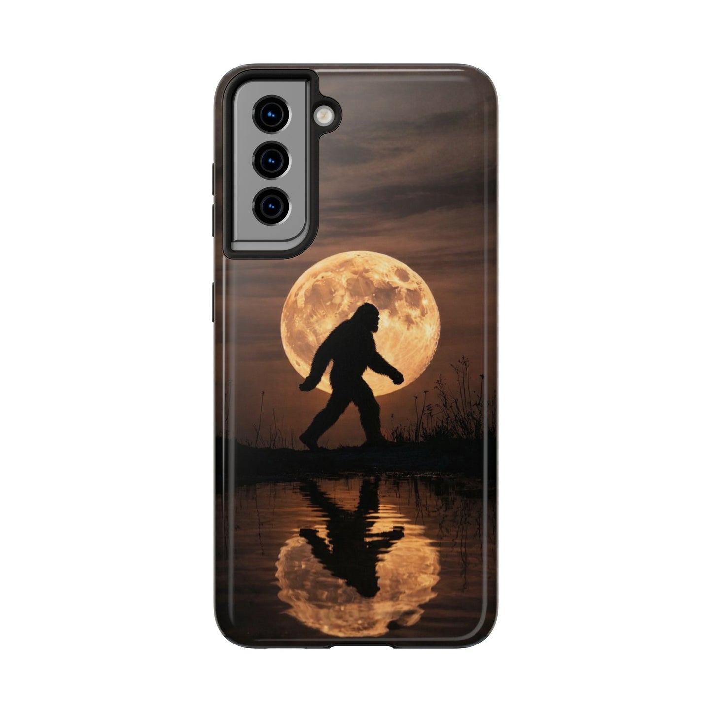 Bigfoot Moon Reflection Tough Phone Case