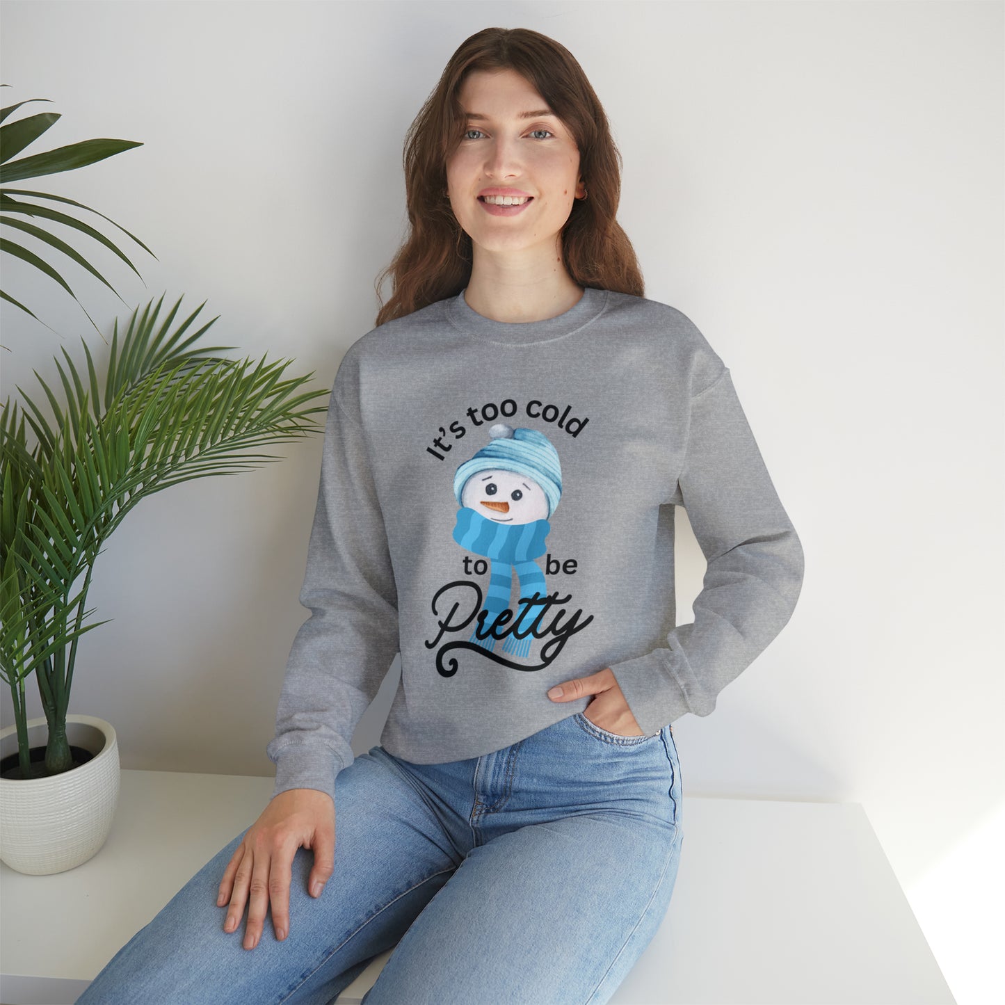 It's Too Cold - Unisex Heavy Blend™ Crewneck Sweatshirt