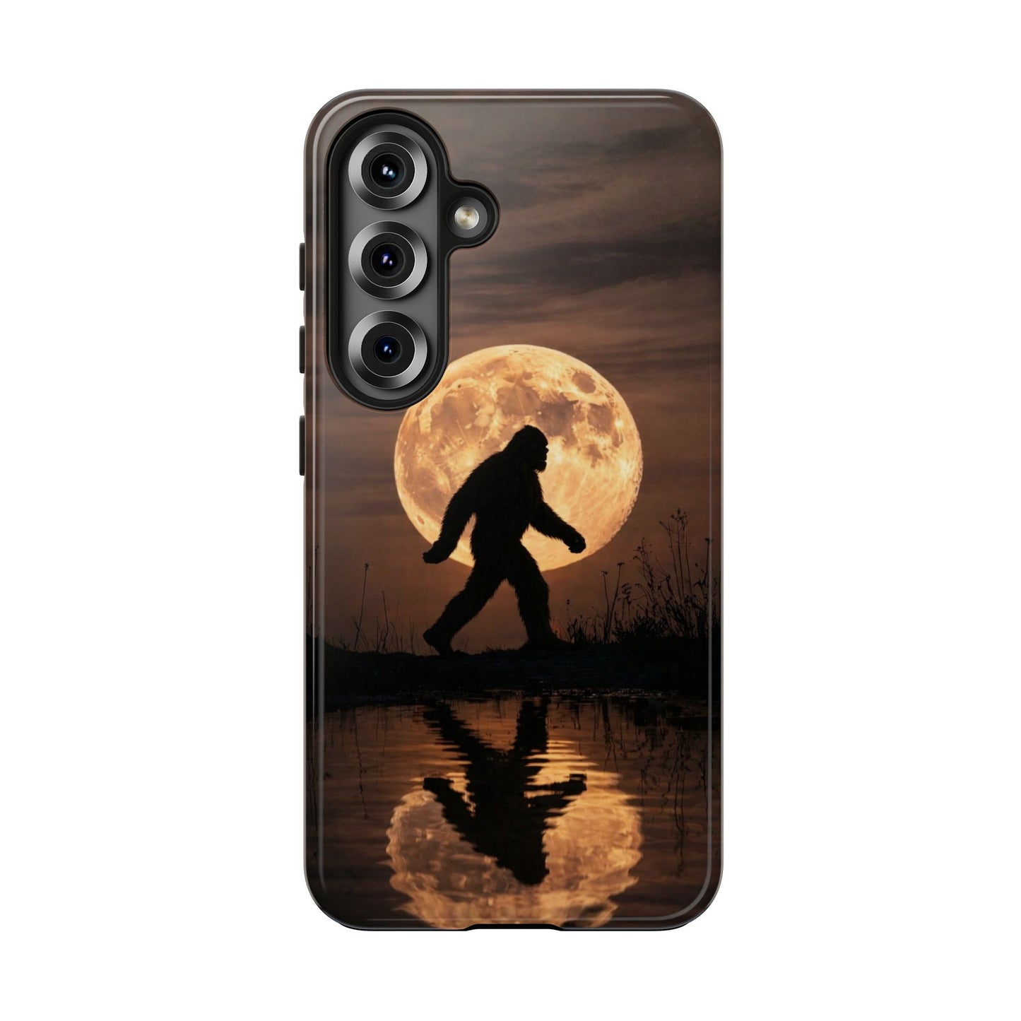 Bigfoot Moon Reflection Tough Phone Case