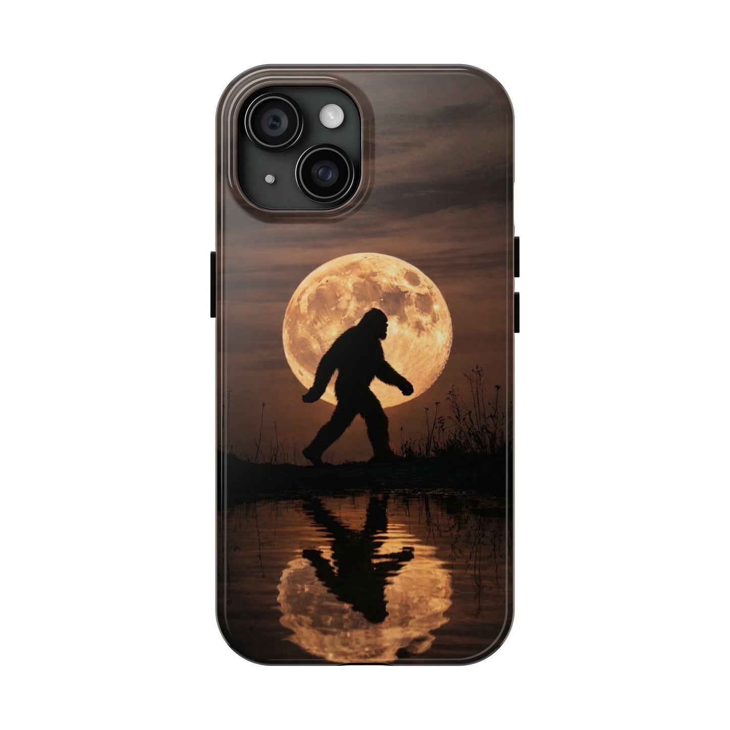 Bigfoot Moon Reflection Tough Phone Case
