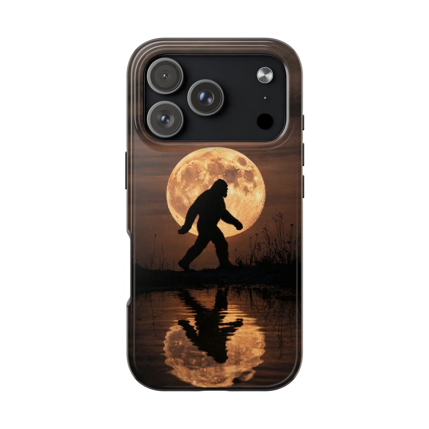 Bigfoot Moon Reflection Tough Phone Case