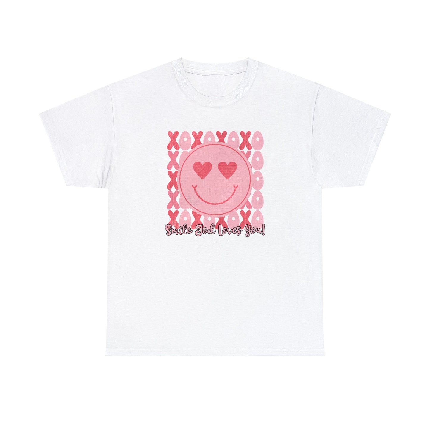 Smile God Loves You! - Gildan Unisex Heavy Cotton Tee