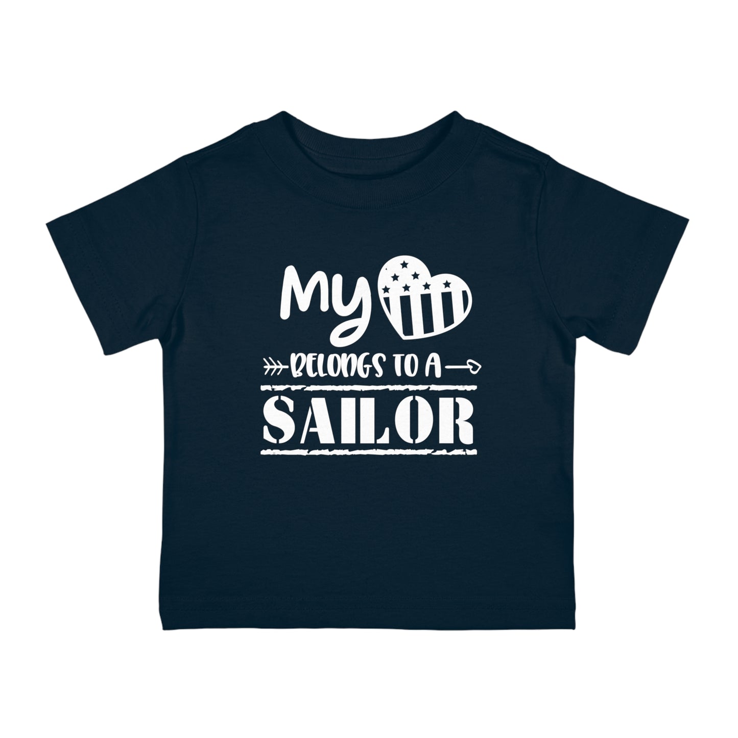 My heart belongs to a Sailor - Infant Cotton Jersey Tee