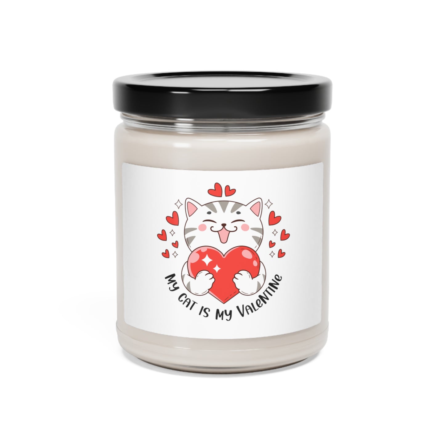 MY CAT IS MY VALENTINE - Scented Soy Candle, 9oz