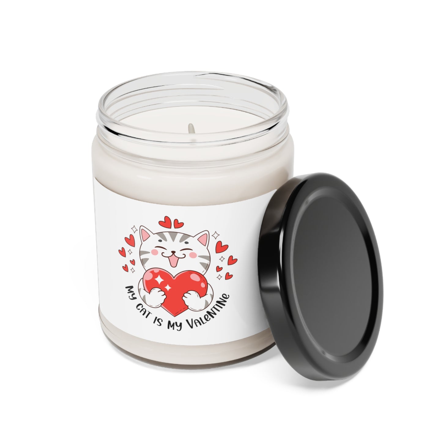 MY CAT IS MY VALENTINE - Scented Soy Candle, 9oz