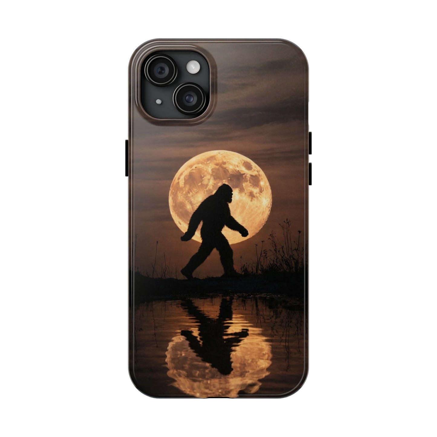 Bigfoot Moon Reflection Tough Phone Case