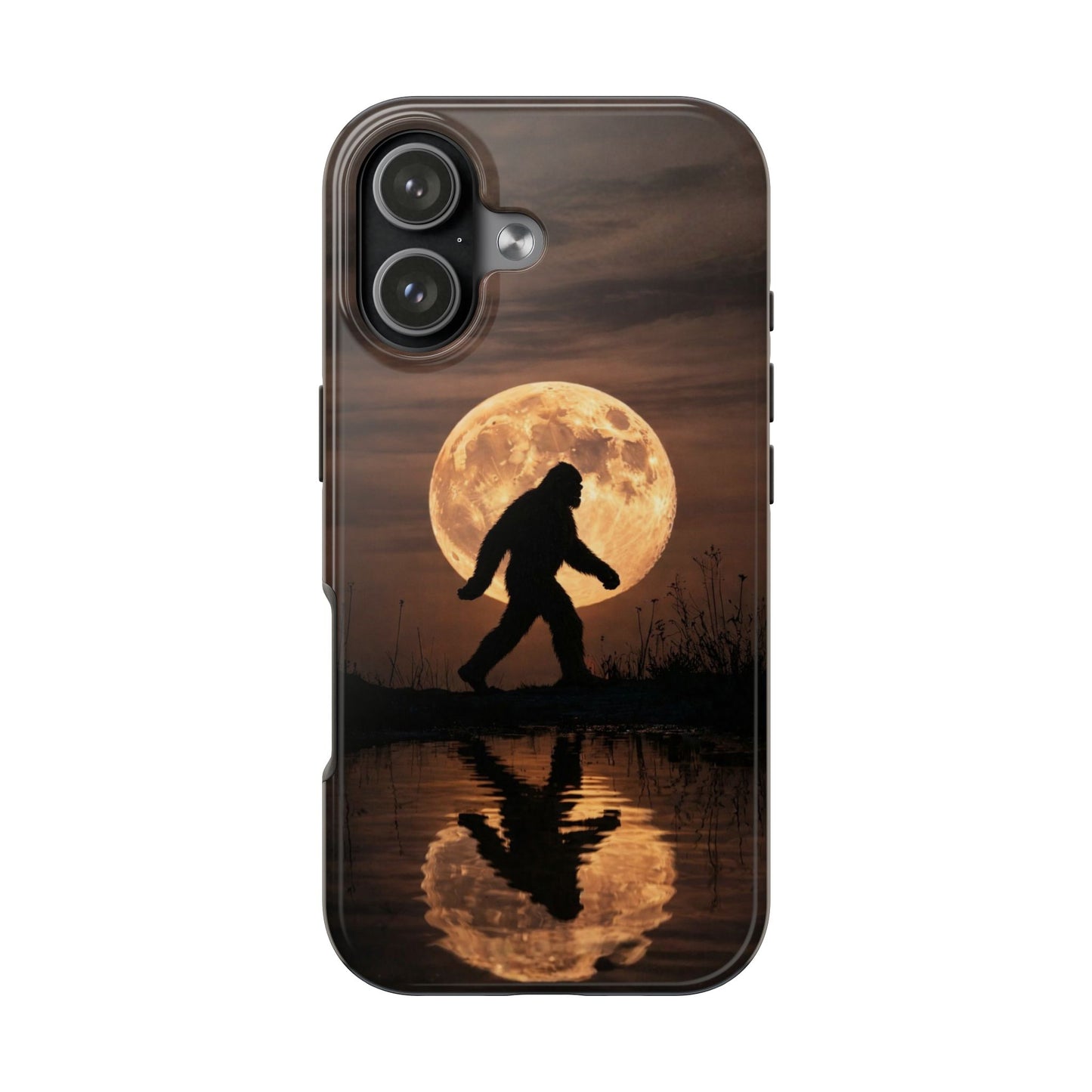 Bigfoot Moon Reflection Tough Phone Case