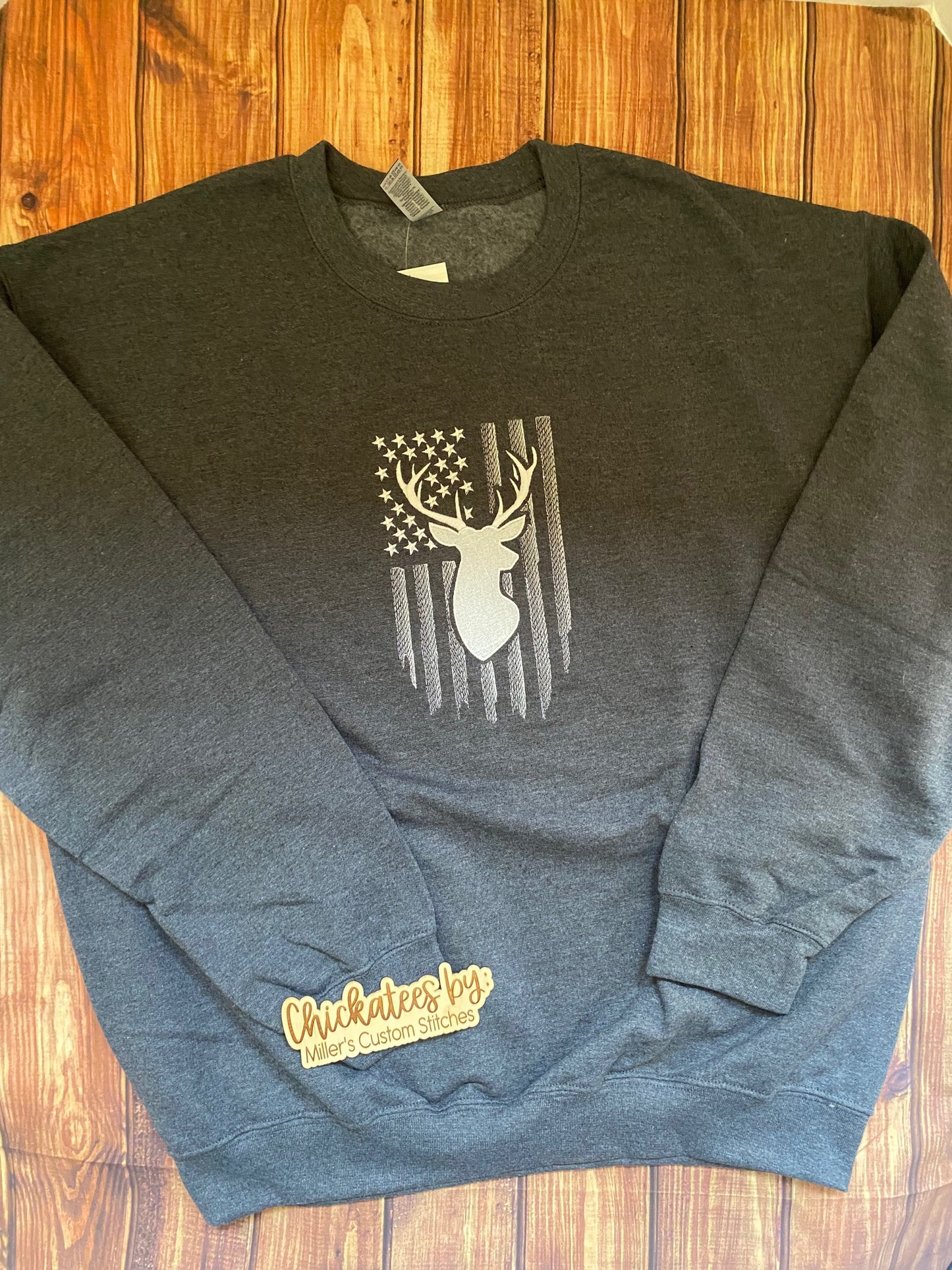 Buck Flag Crew Neck Sweatshirt
